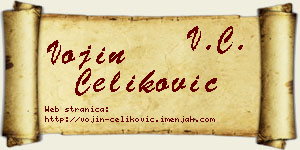 Vojin Čeliković vizit kartica